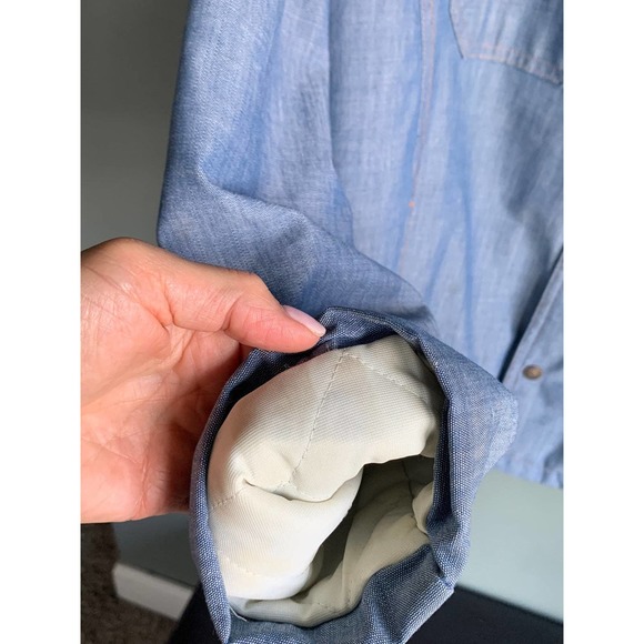 VTG 70s Levi’s Orange Tag quilted denim Sherpa jacket. - Picture 8 of 9